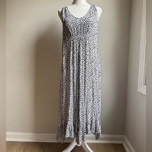 Ellen Tracy Women’s‎ Midi Sleeveless Dress Black And White Size Medium